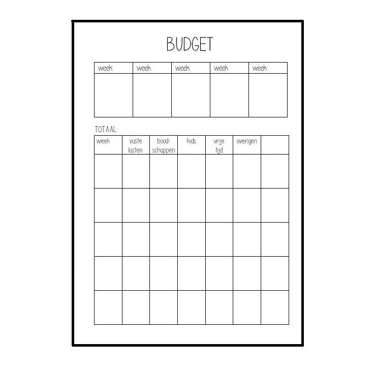 LovedbyGaby A5 inserts budget