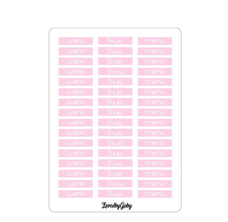 Autocollants LovedbyGaby pour planificateurs d'actions 1