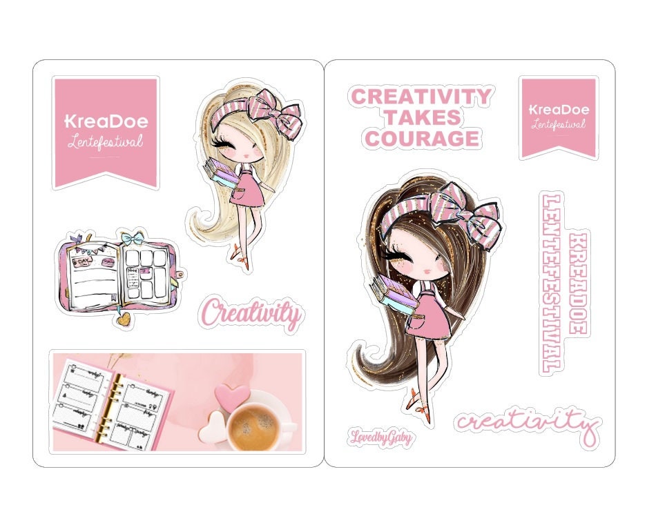 LovedbyGaby stickers "beurzen Creaweekend, Creadays en Kreadoe"