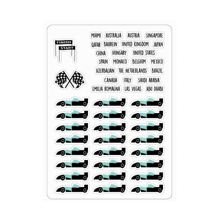 LovedbyGaby stickers F1 2025