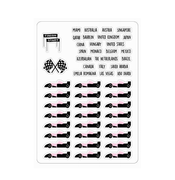 LovedbyGaby stickers F1 2025