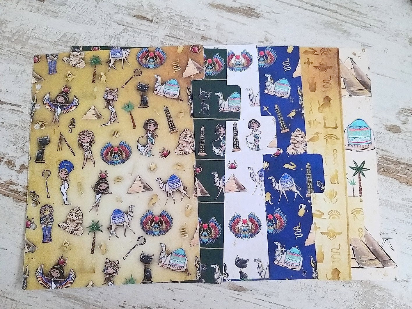 LovedbyGaby A5 dividers "Sailor, Donutgirl, Egypt"