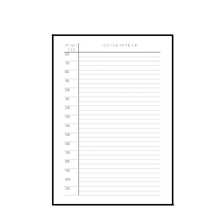 LovedbyGaby A5 daily hourly inserts