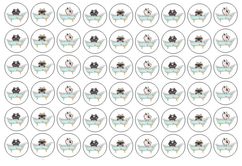 117 Hamster, Barbeque stickers, Guinea Pigs, Paws, cat bath