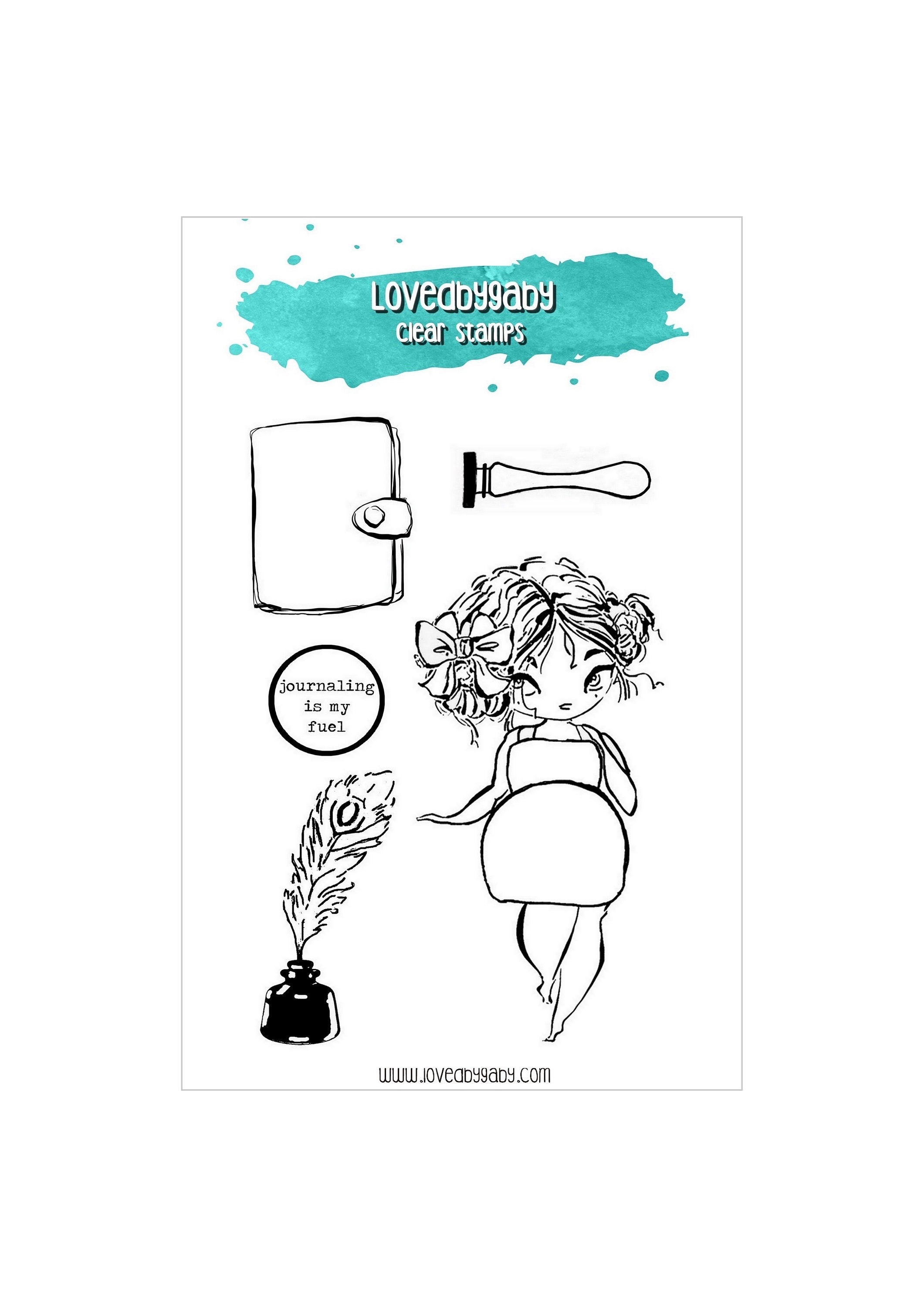 LovedbyGaby clear stamps "planner girl"