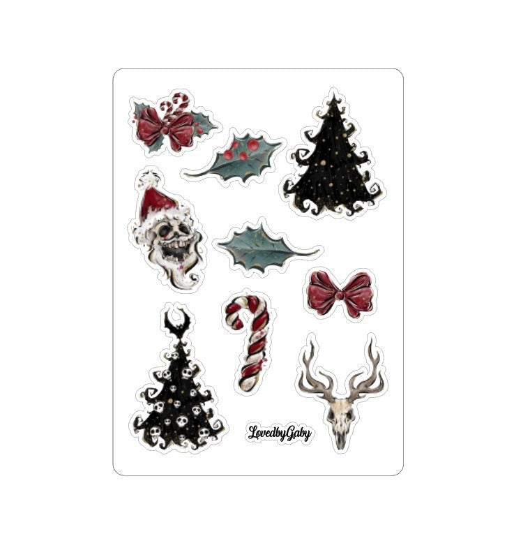 LovedbyGaby A4 scrapbookpaper kit "creepy christmas"