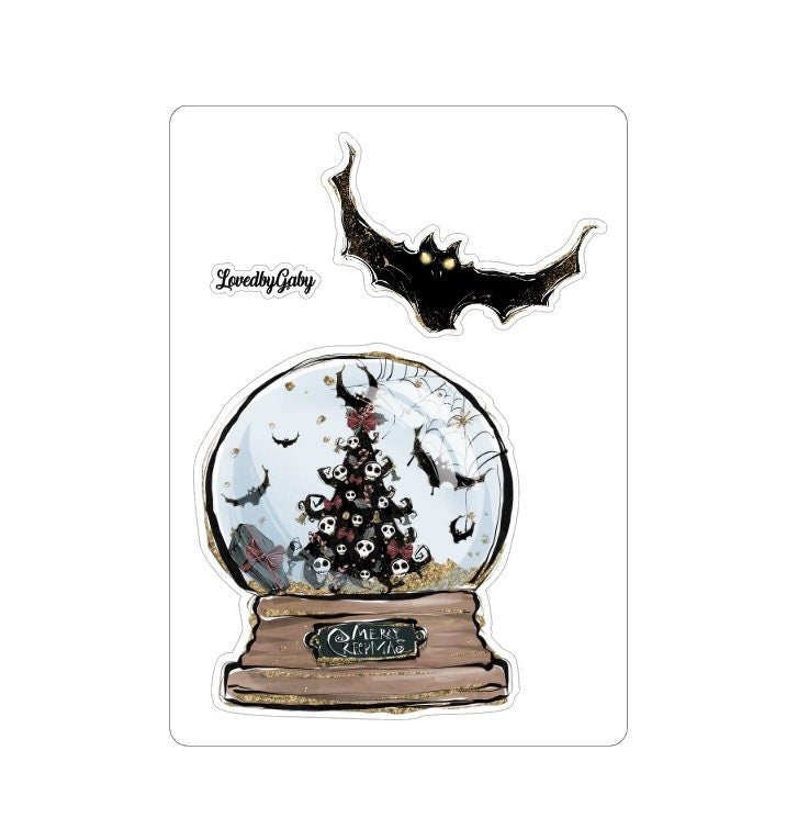 LovedbyGaby A4 scrapbookpaper kit "creepy christmas"