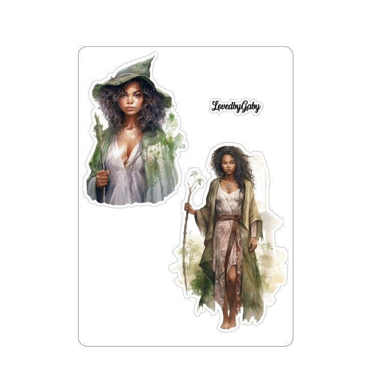 LovedbyGaby Large stickers Forest Witch