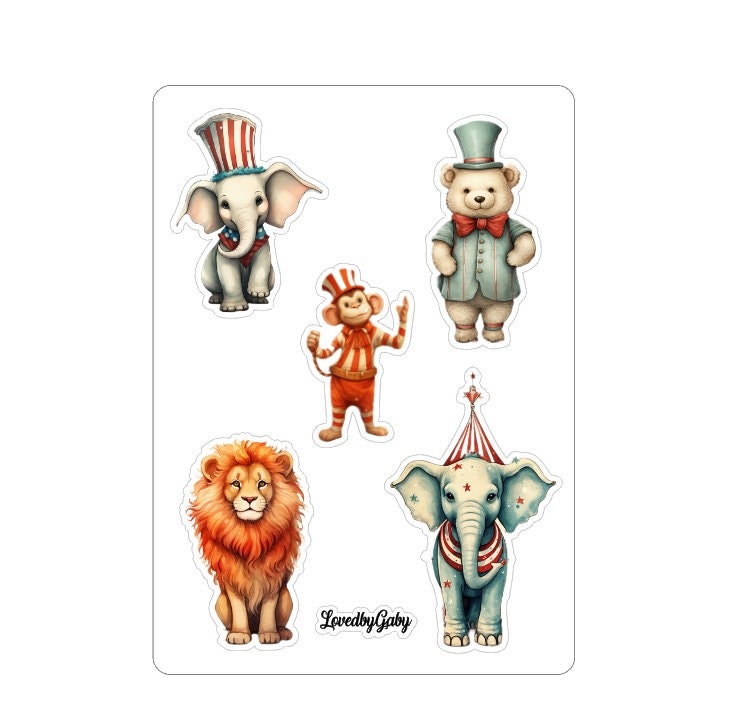 LovedbyGaby stickers Circus