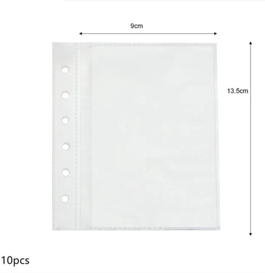 Pocket wide planner pages