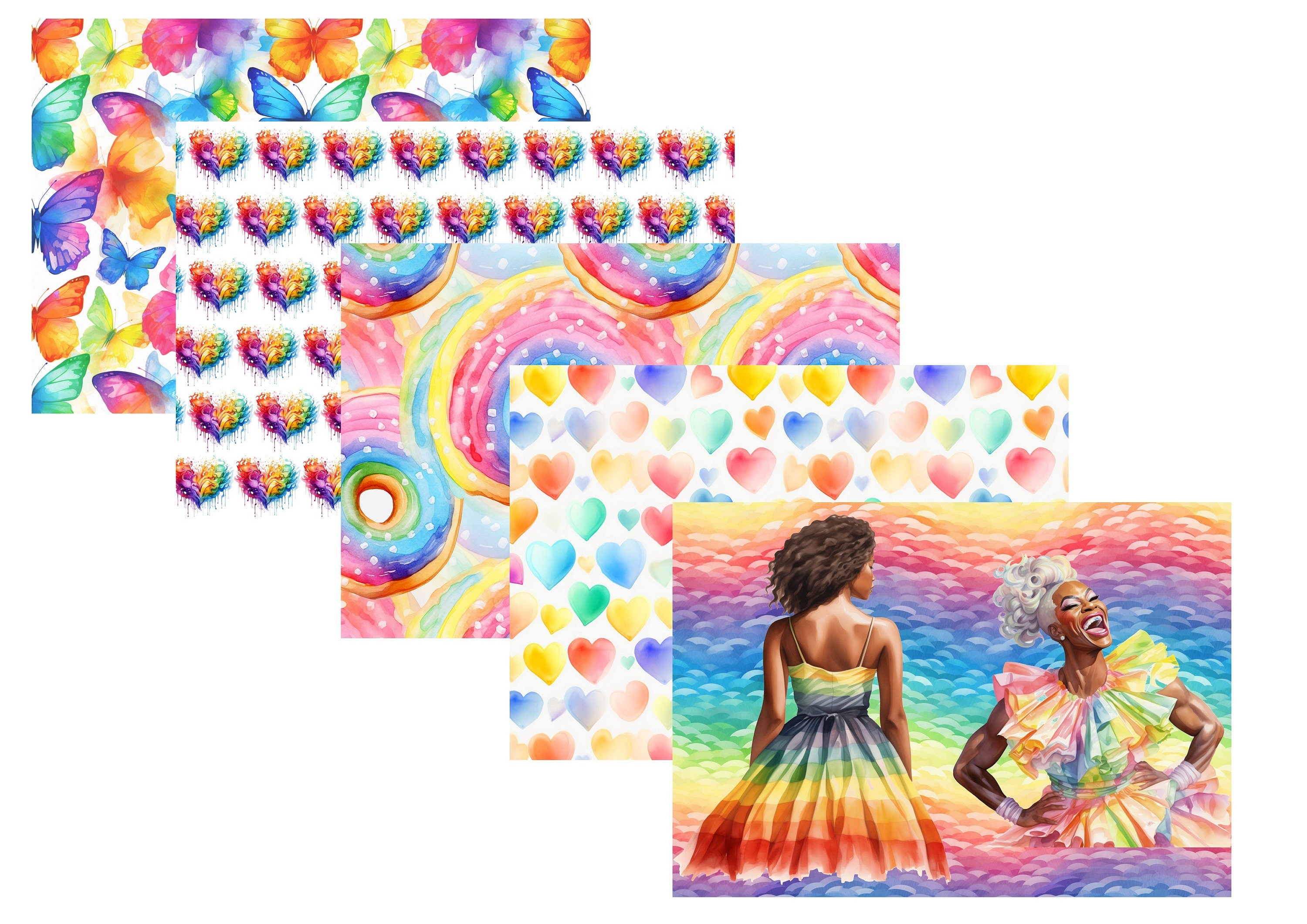 LovedbyGaby A4 journalpaper set Pride