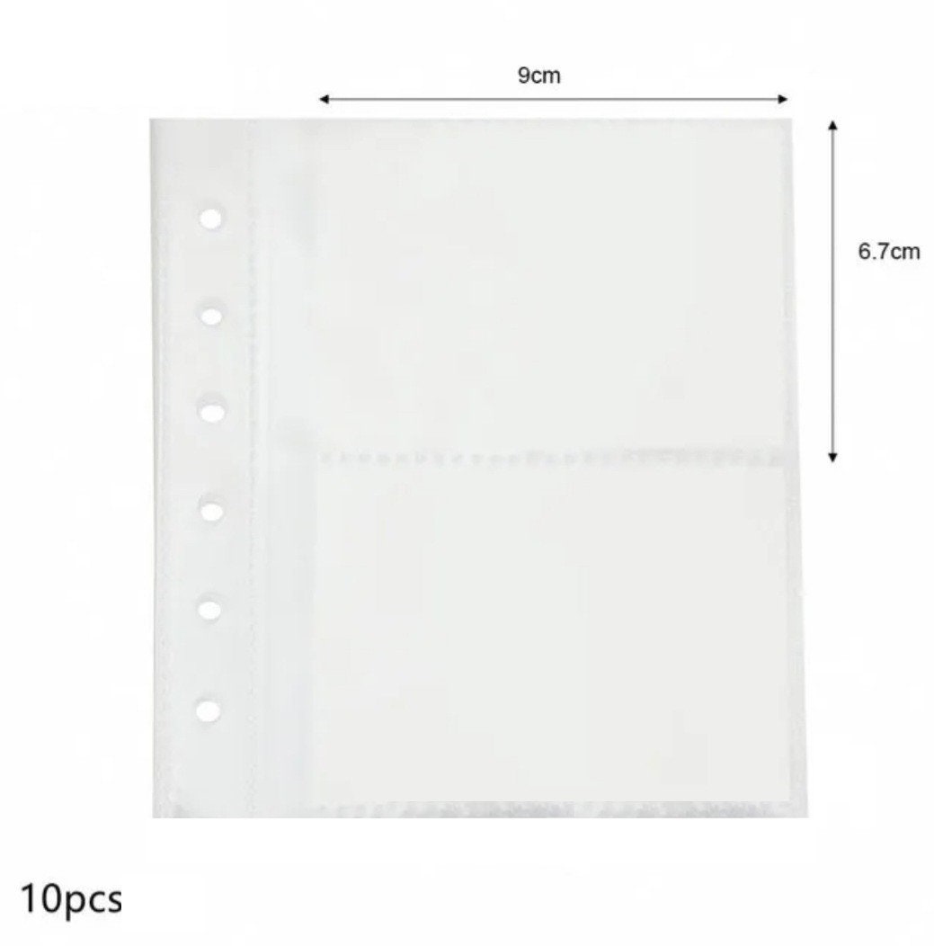 Pocket wide planner pages