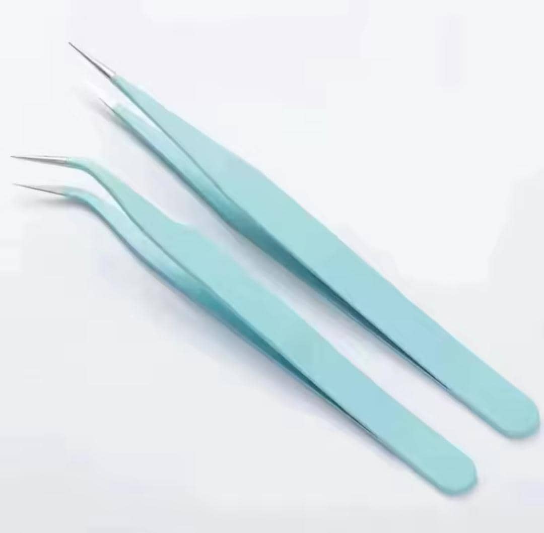 Pastel sticker tweezers sets