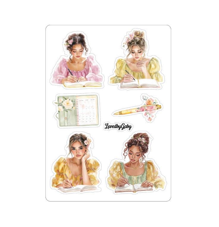 Autocollants LovedbyGaby : planification du printemps