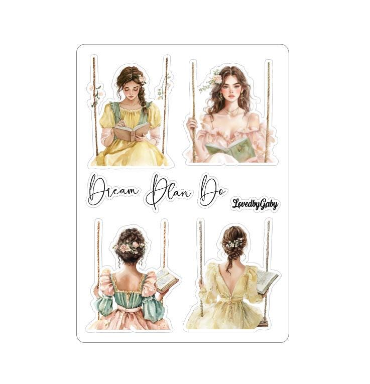 Autocollants LovedbyGaby : planification du printemps