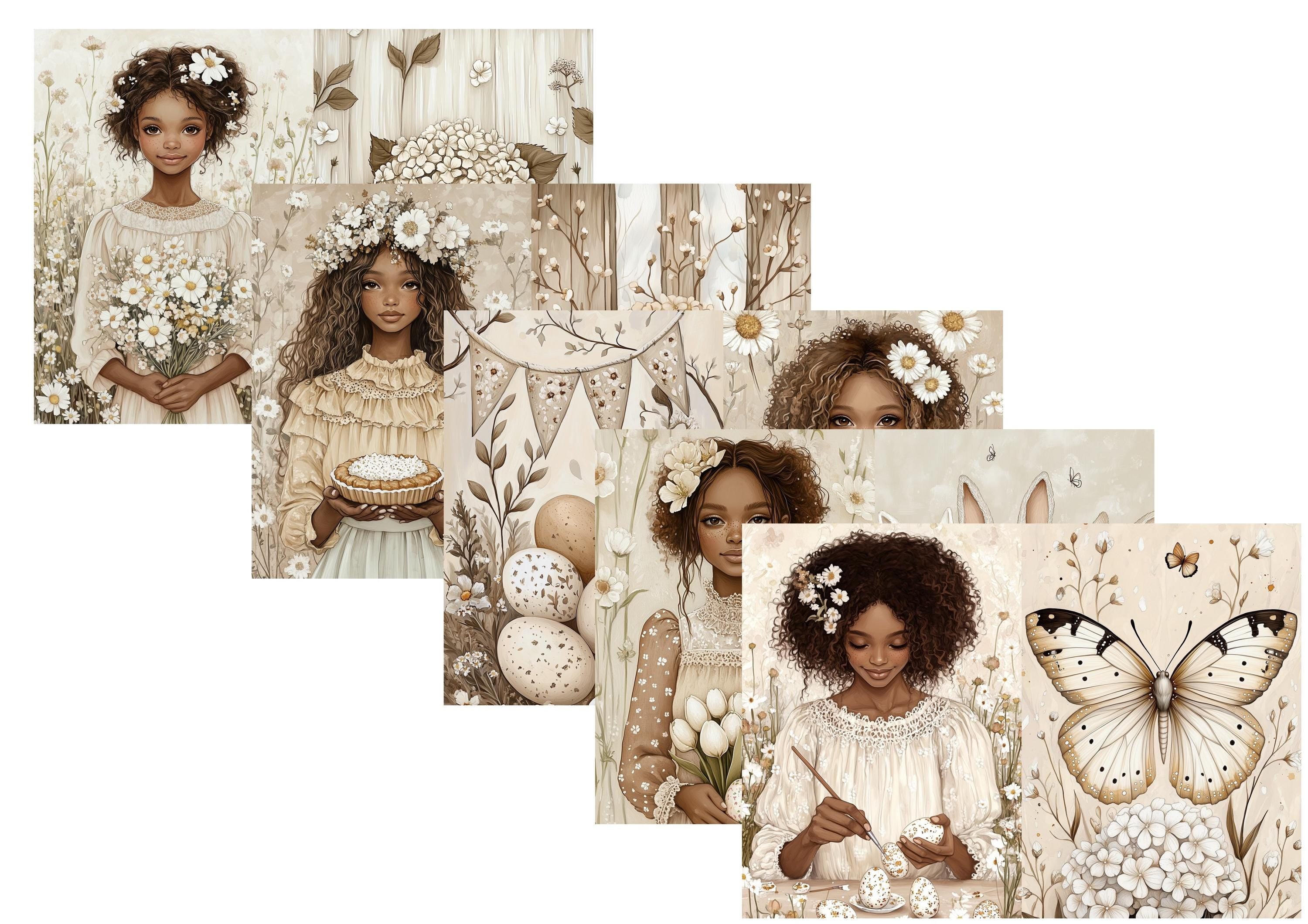LovedbyGaby A4 journalpaper set Country easter