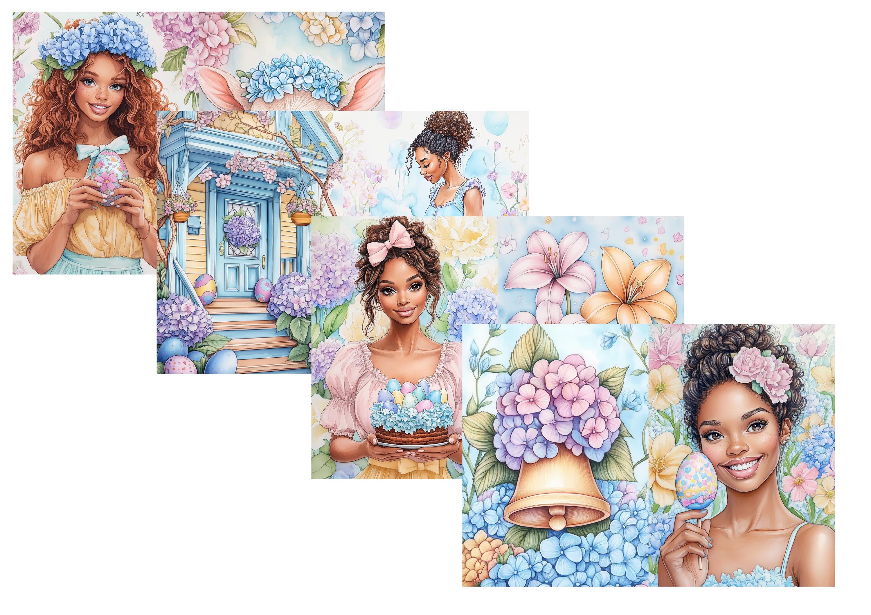 LovedbyGaby A4 journalpaper set Pastel easter