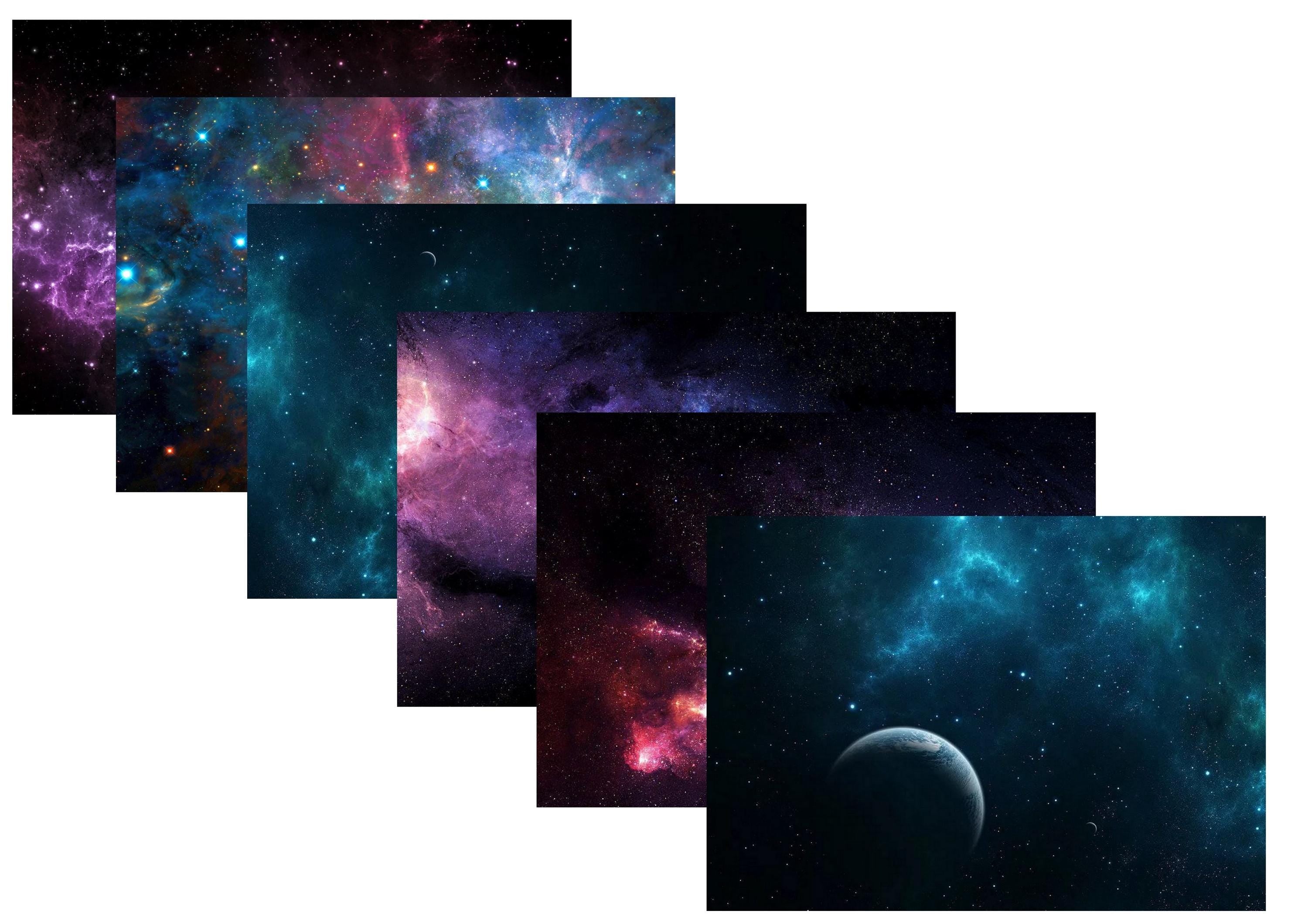 LovedbyGaby A4 journalpaper set Galaxy