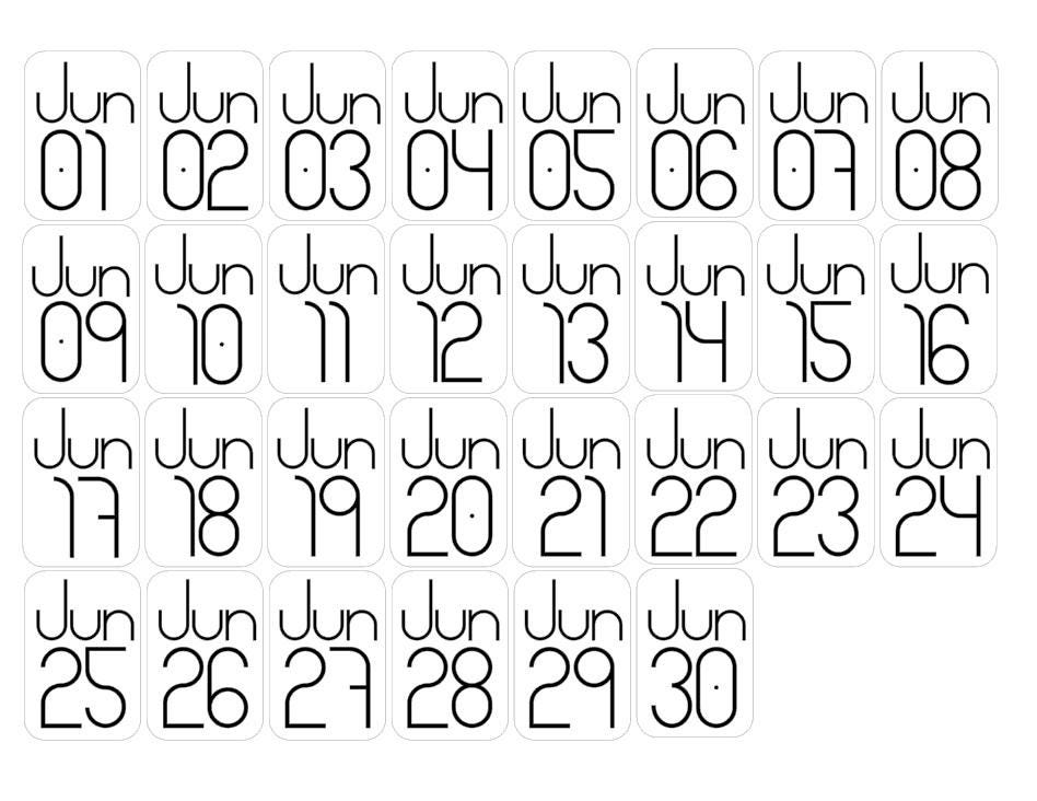LovedbyGaby maand stickers ephemera set