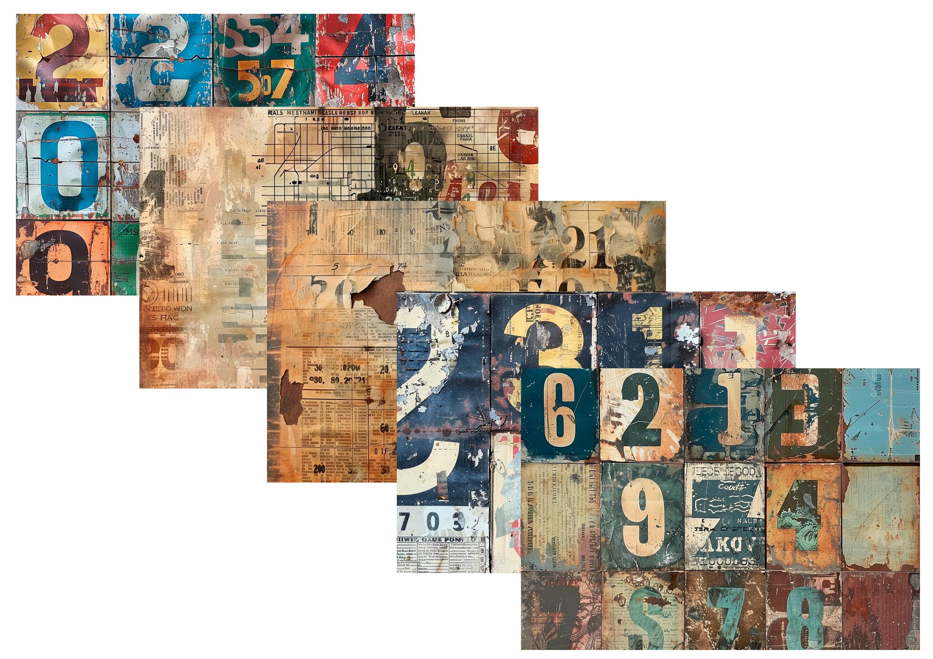 LovedbyGaby A4 journalpaper set Numbers