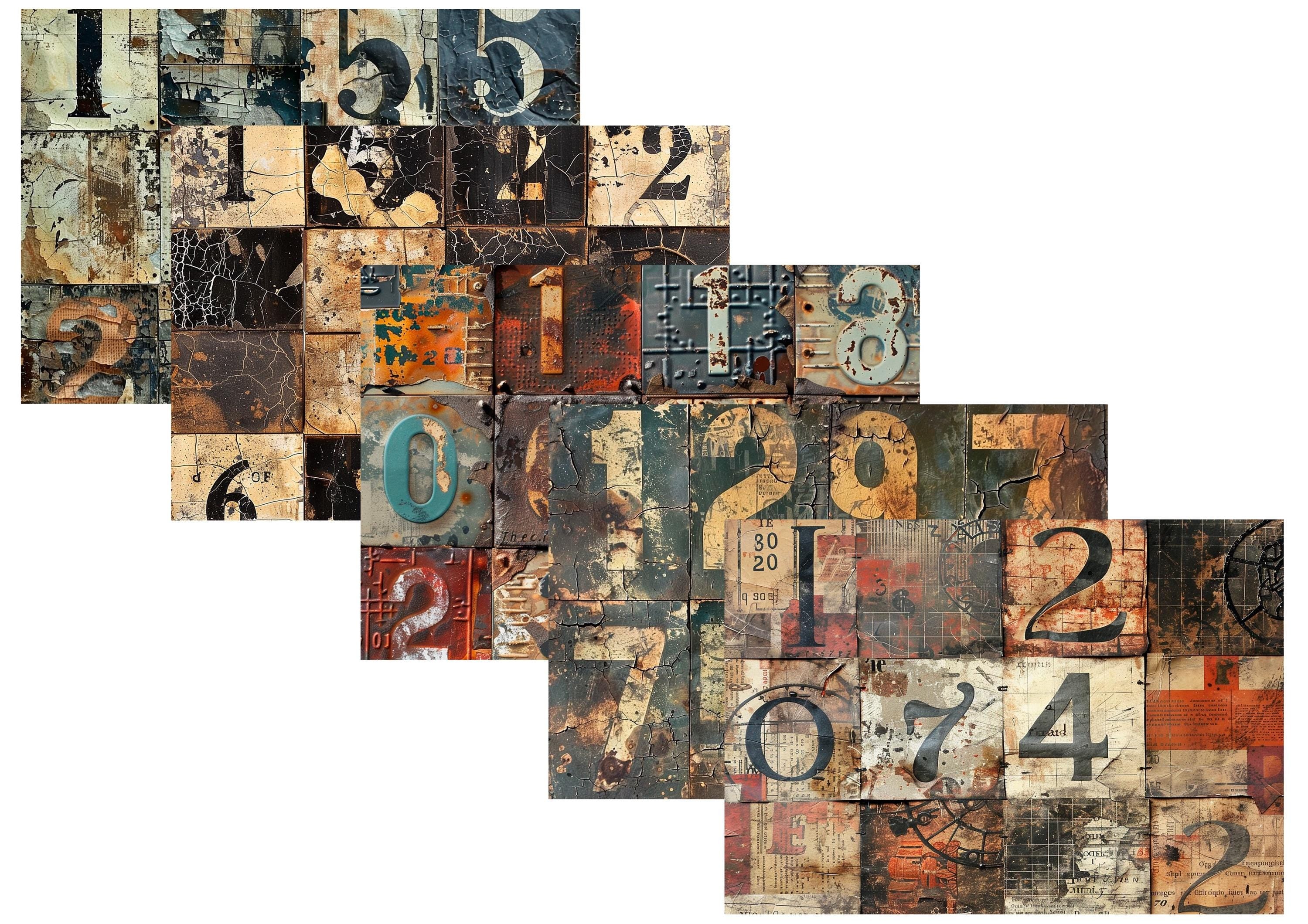 LovedbyGaby A4 journalpaper set Numbers