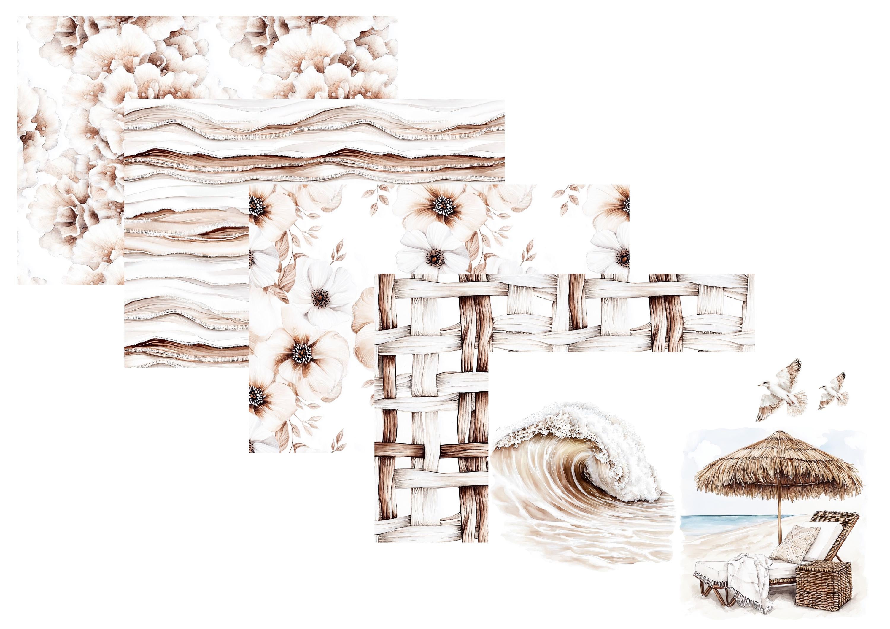 LovedbyGaby A4 journal paperset day at the beach