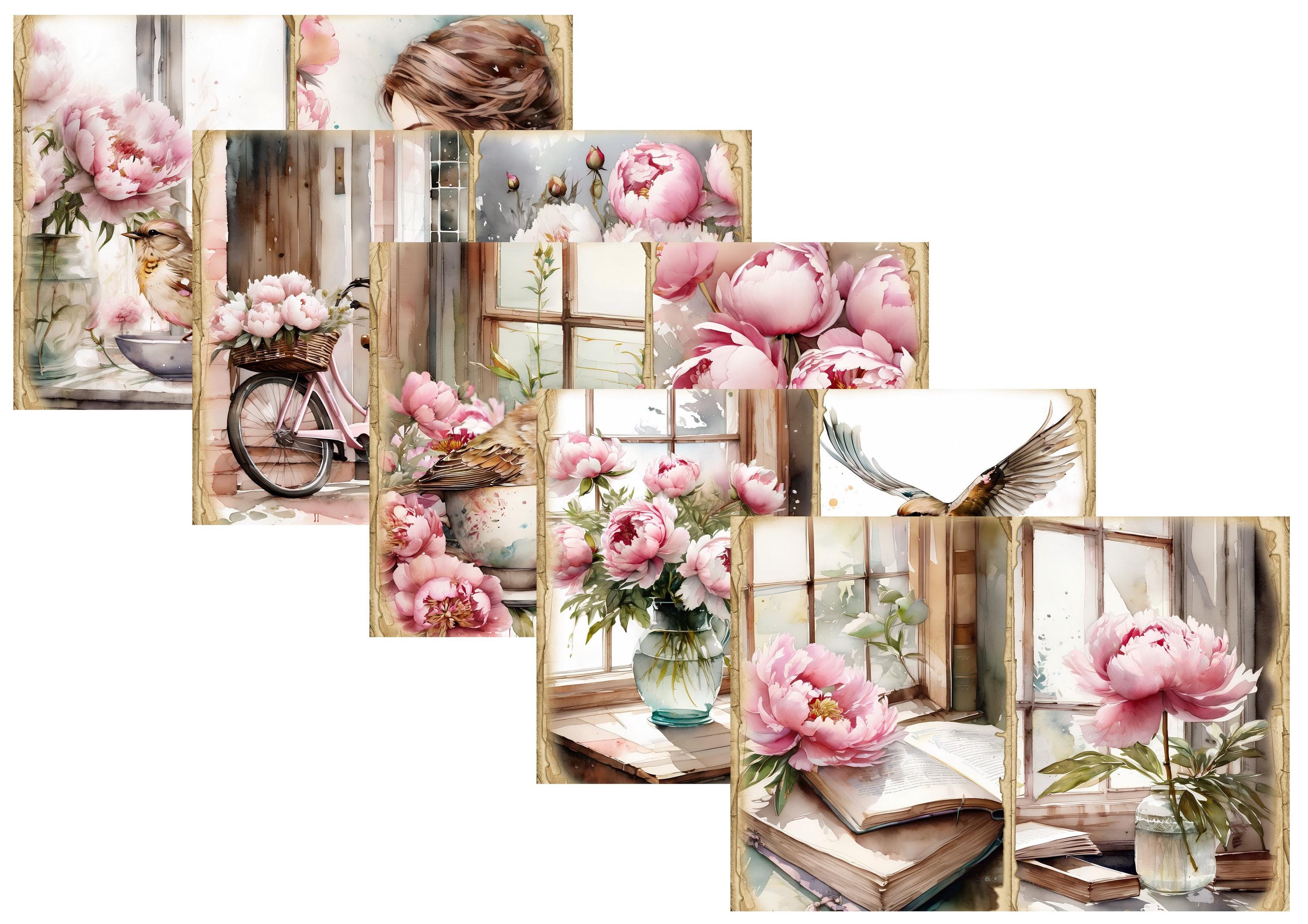 LovedbyGaby A4 journalpaper set Peony