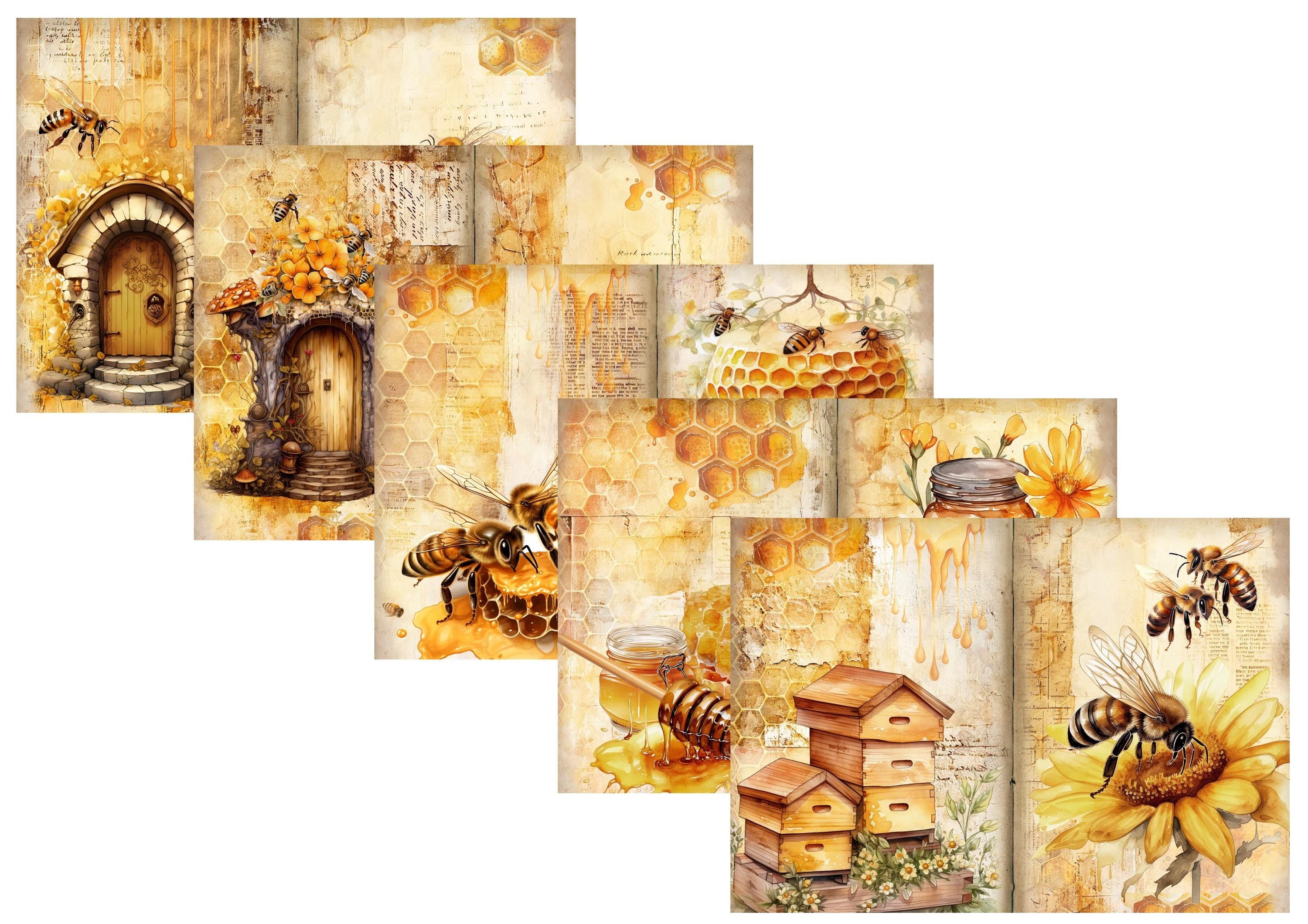 LovedbyGaby A4 journalpaper set Honeycomb