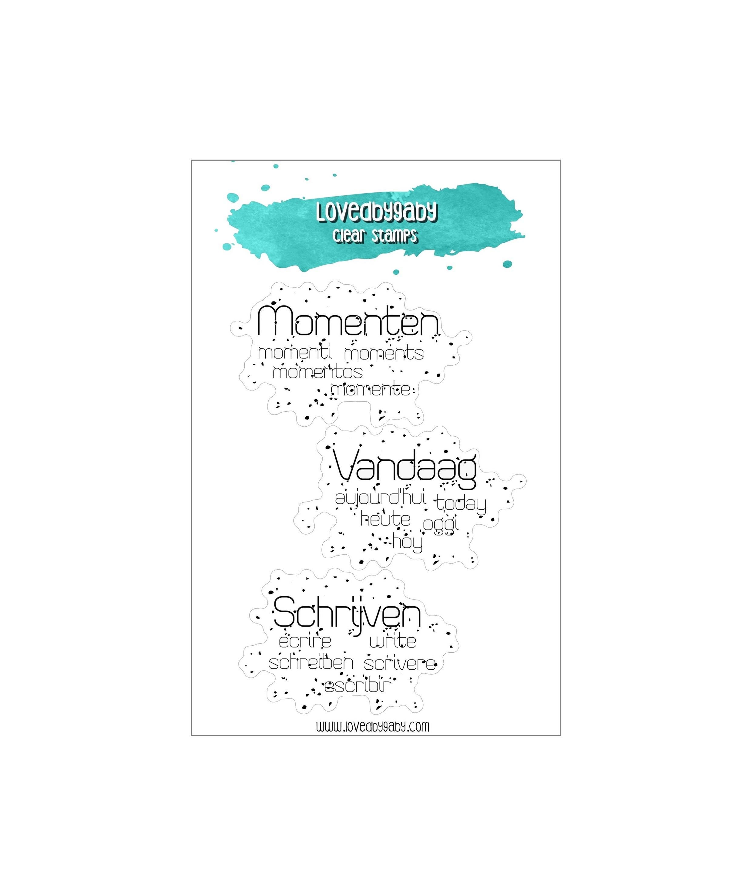 LovedbyGaby clear stamps Words