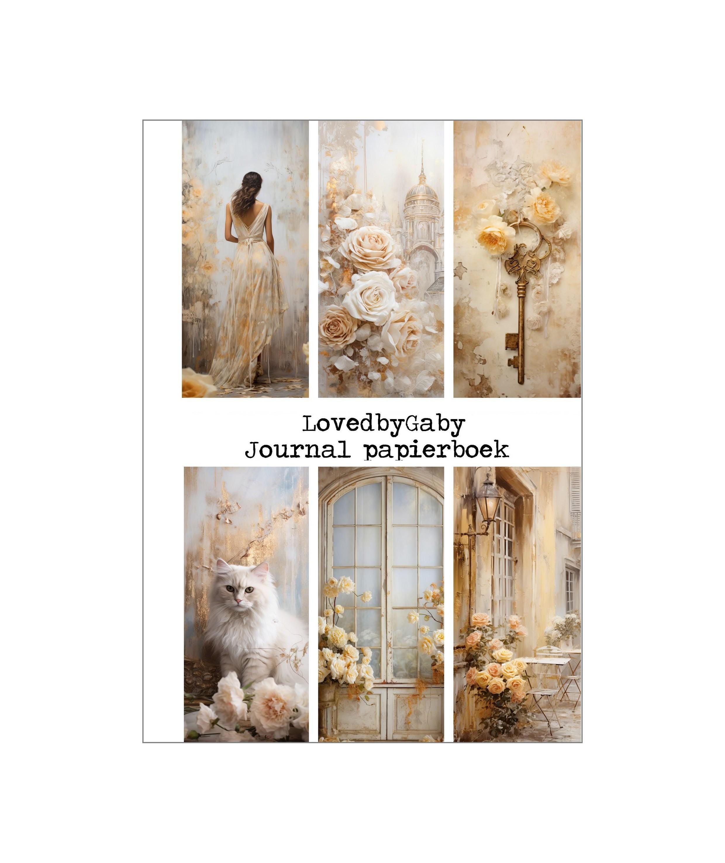 LovedbyGaby A5 journalpaper book pink/offwhite