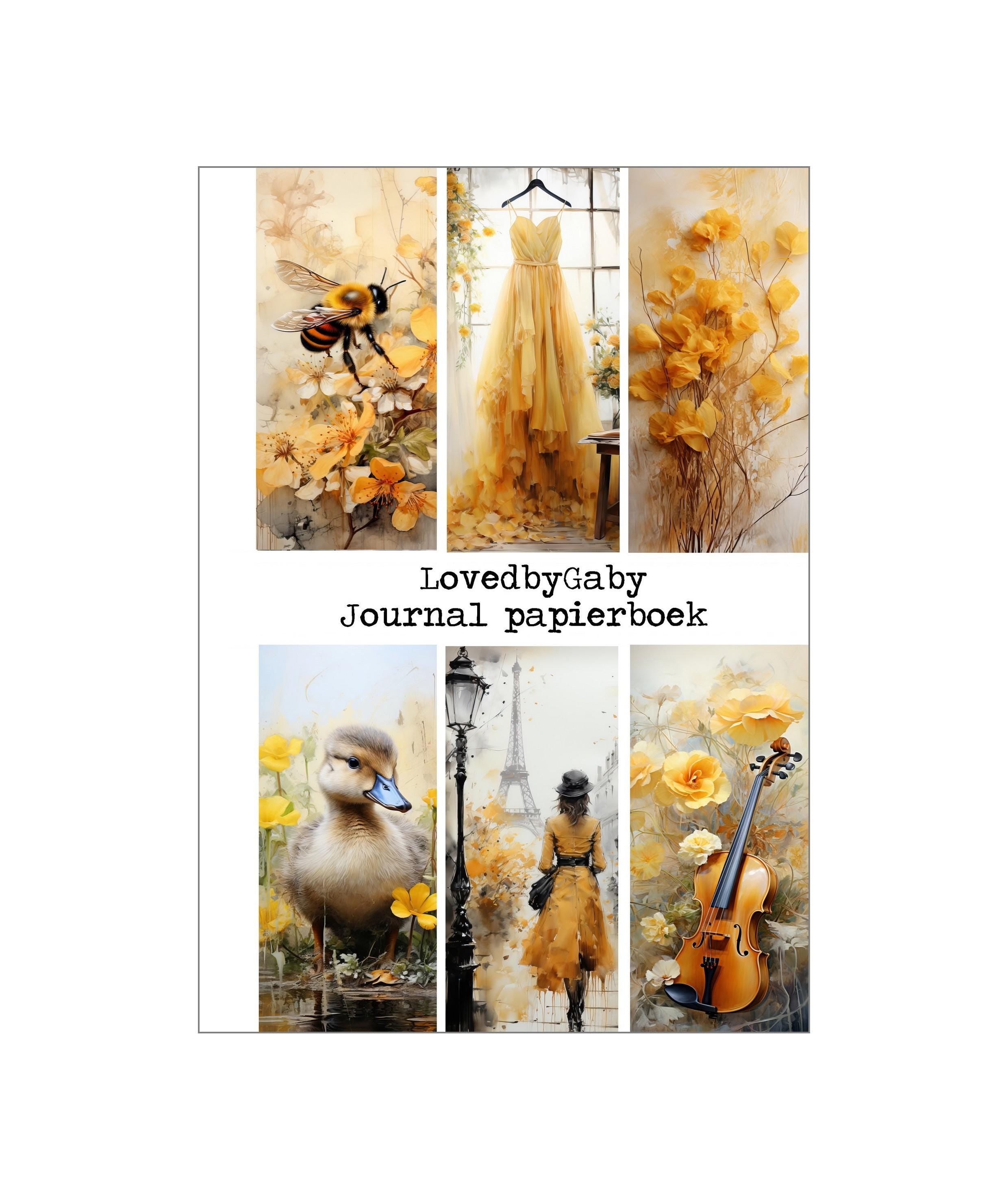 LovedbyGaby A5 journalpaper book Green\Yellow