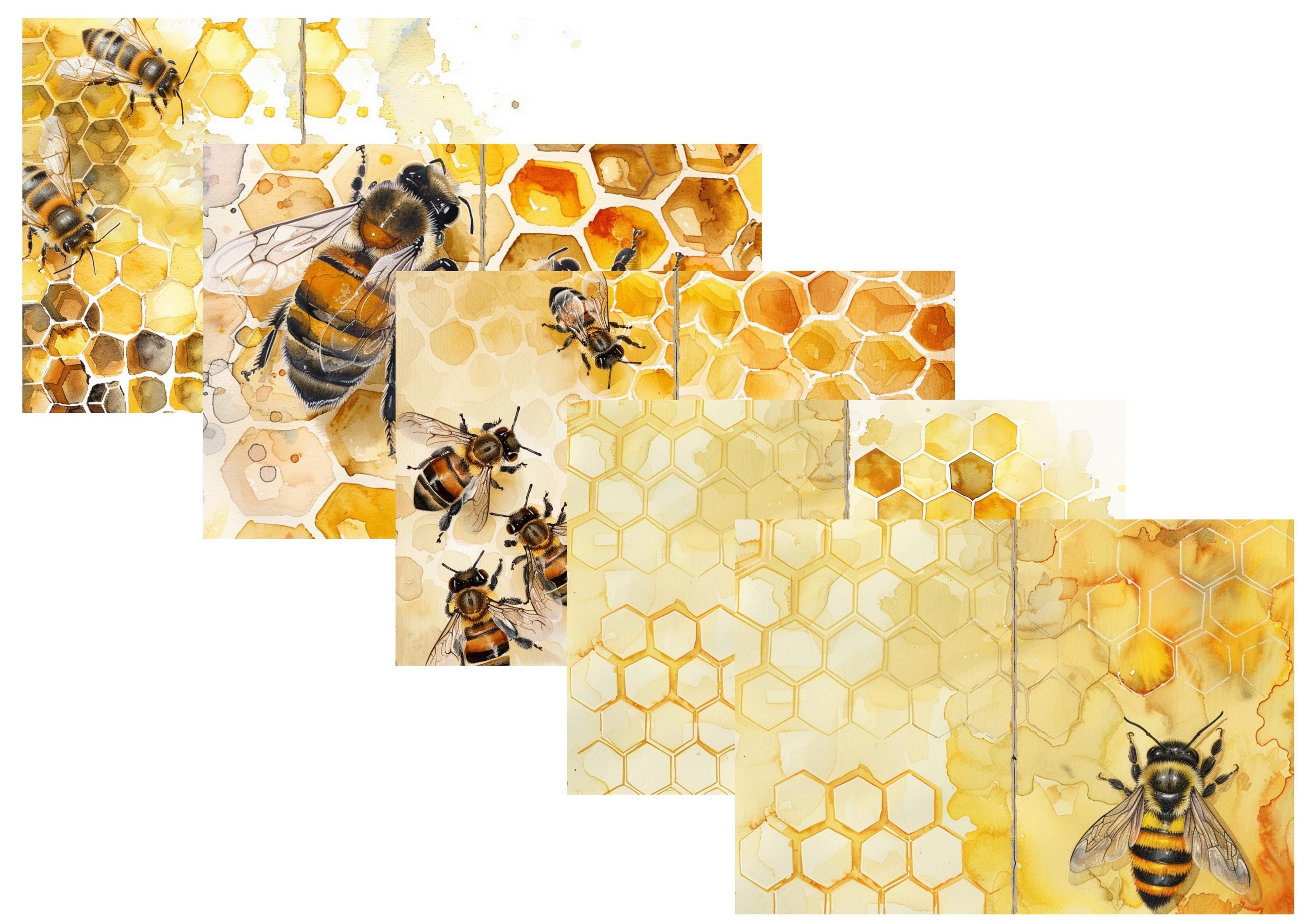 LovedbyGaby A4 journalpaper set Honeycomb