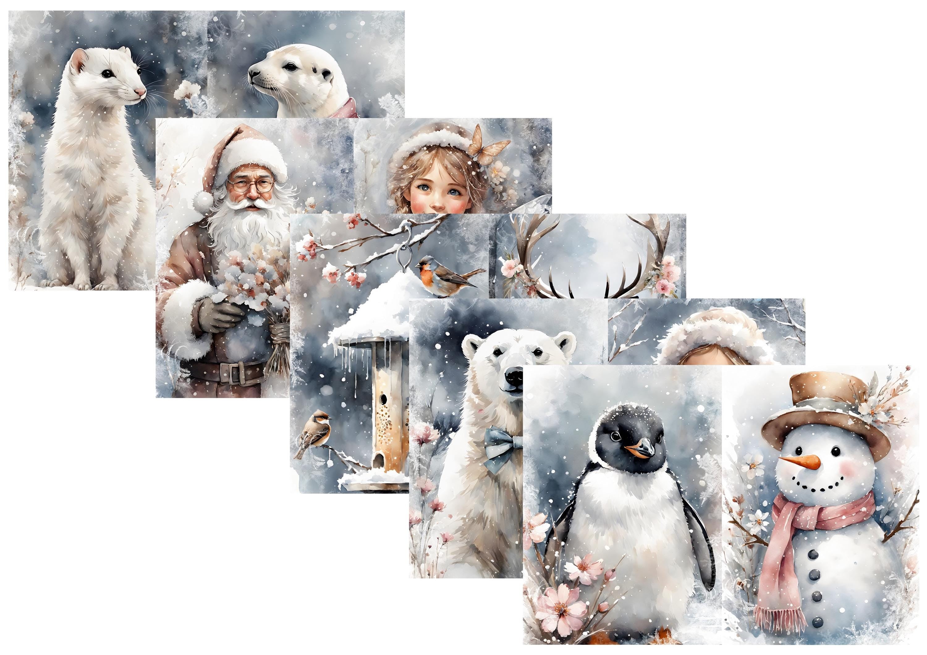 LovedbyGaby A4 journalpaper set Snowy