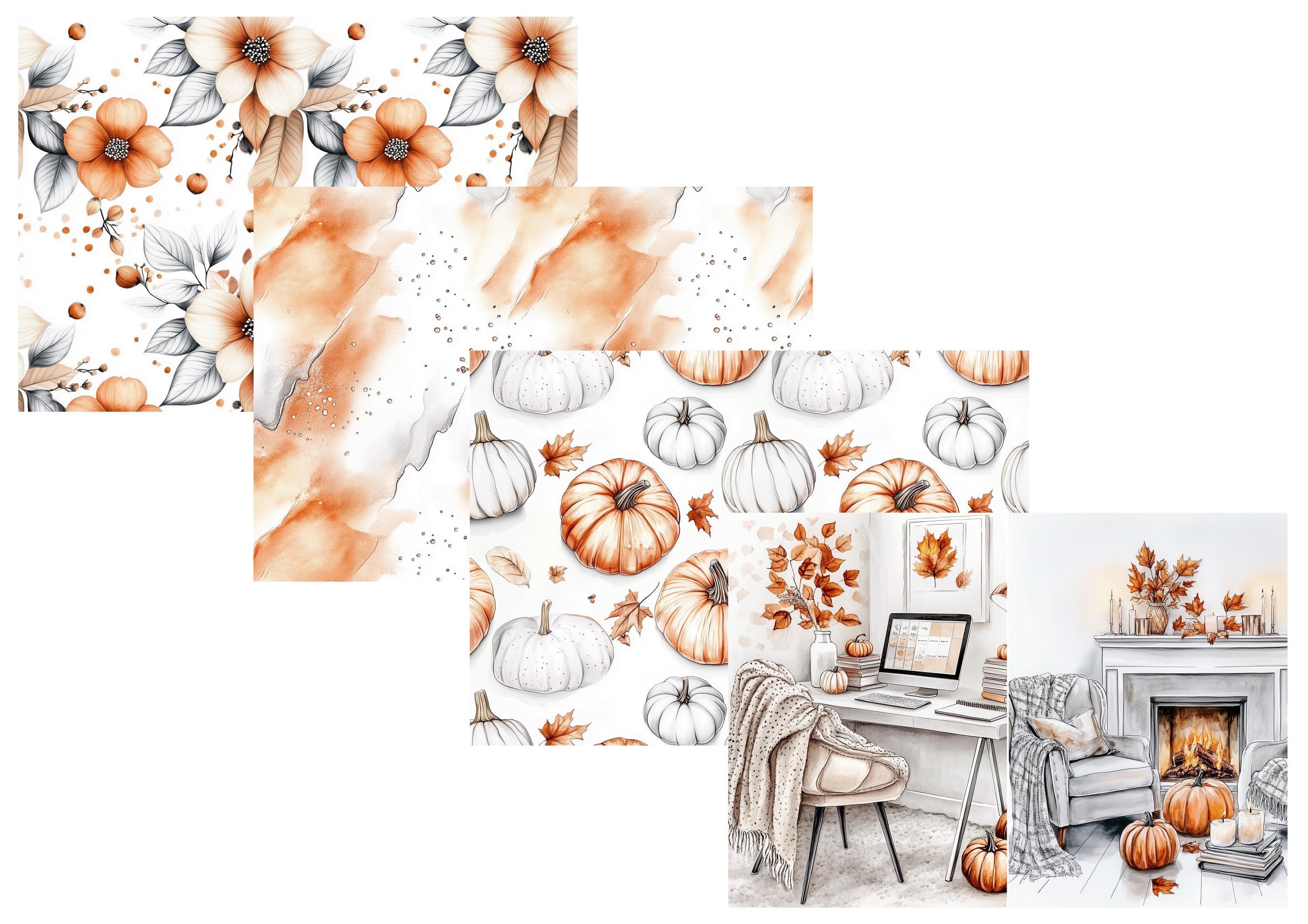 LovedbyGaby A4 journalpaper set Autumn planning