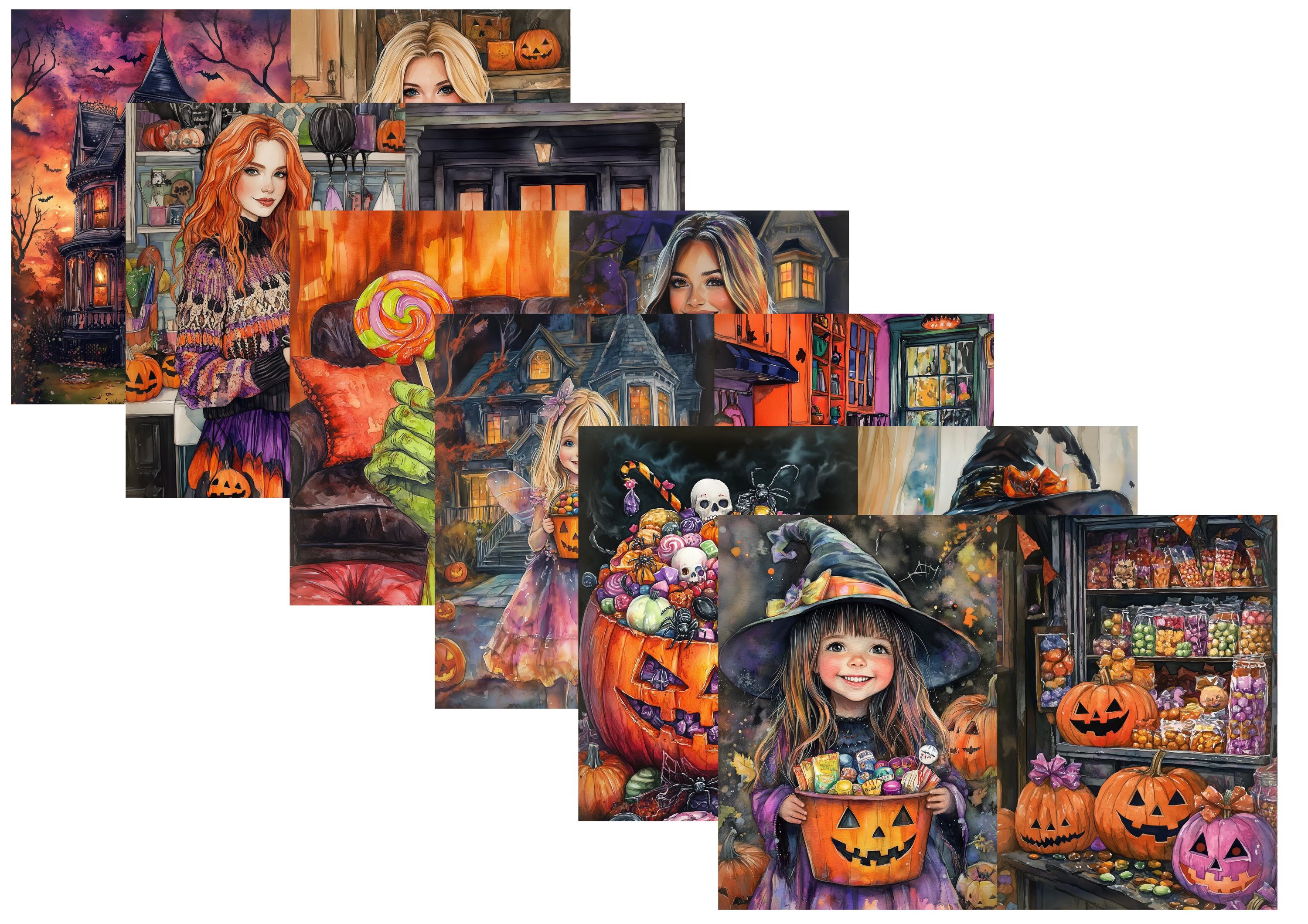 LovedbyGaby A4 journalpaper set Trick & treat