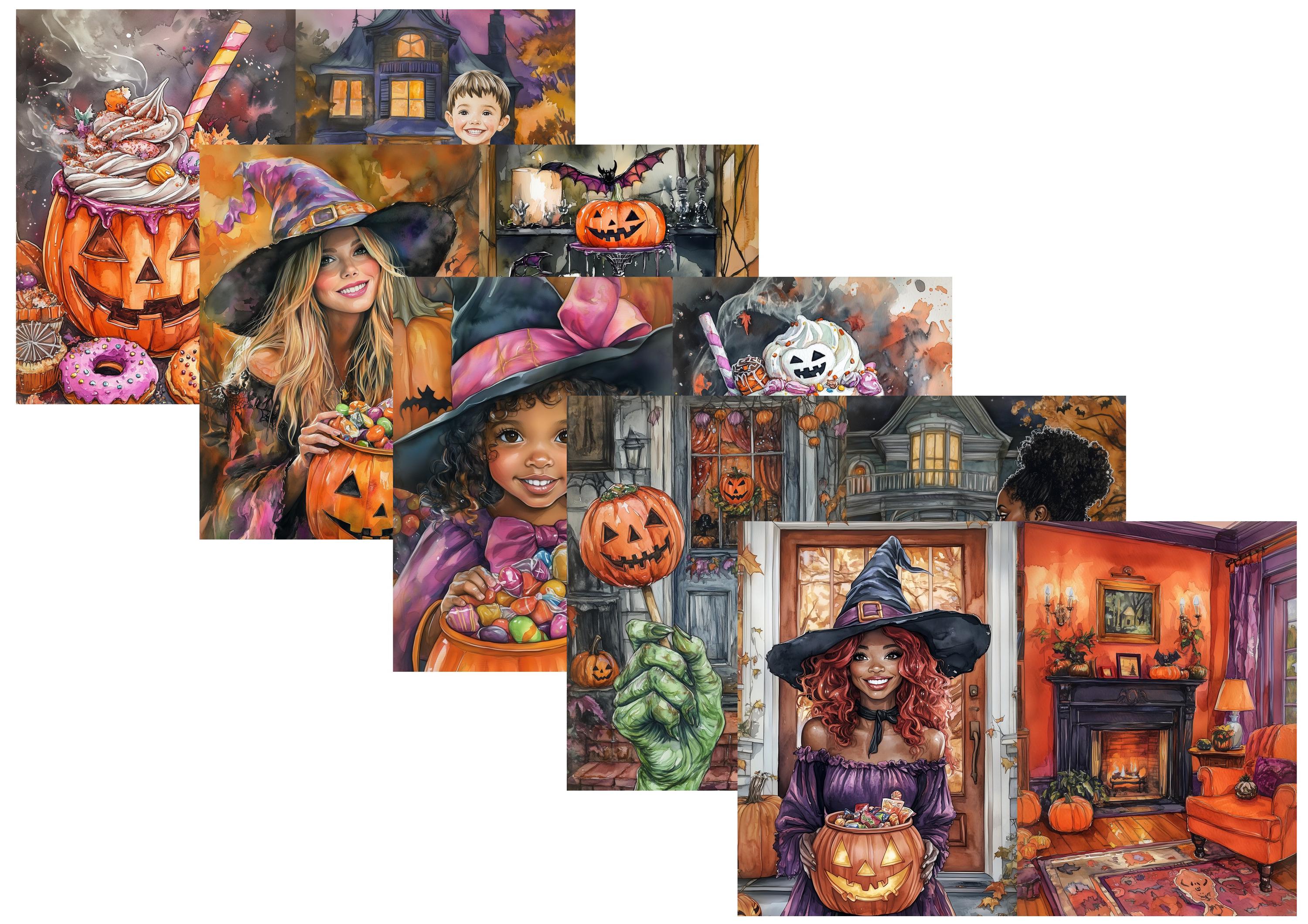 LovedbyGaby A4 journalpaper set Trick & treat