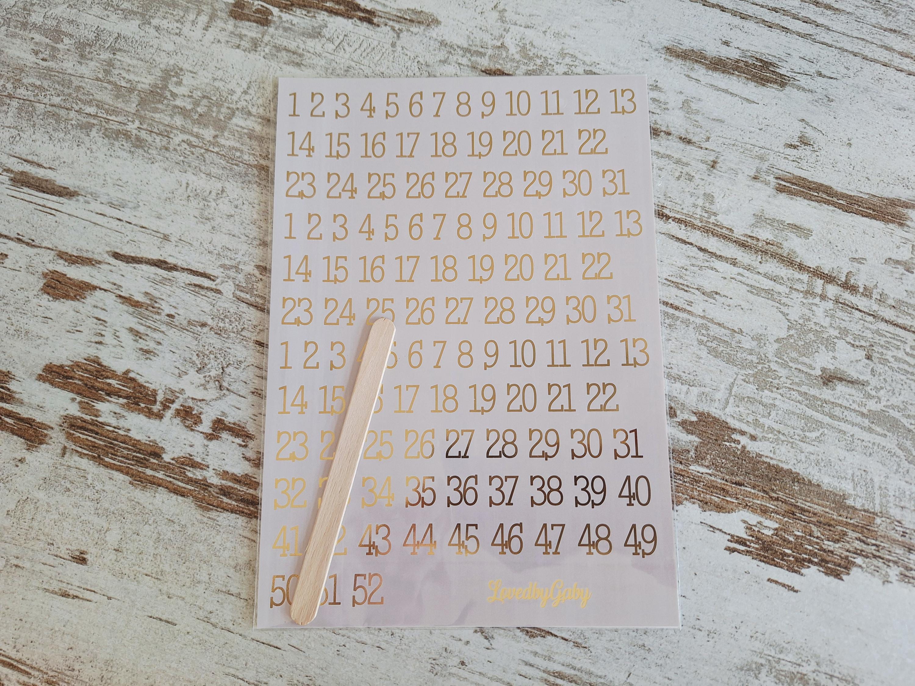 LovedbyGaby A5 rub-ons gold foil