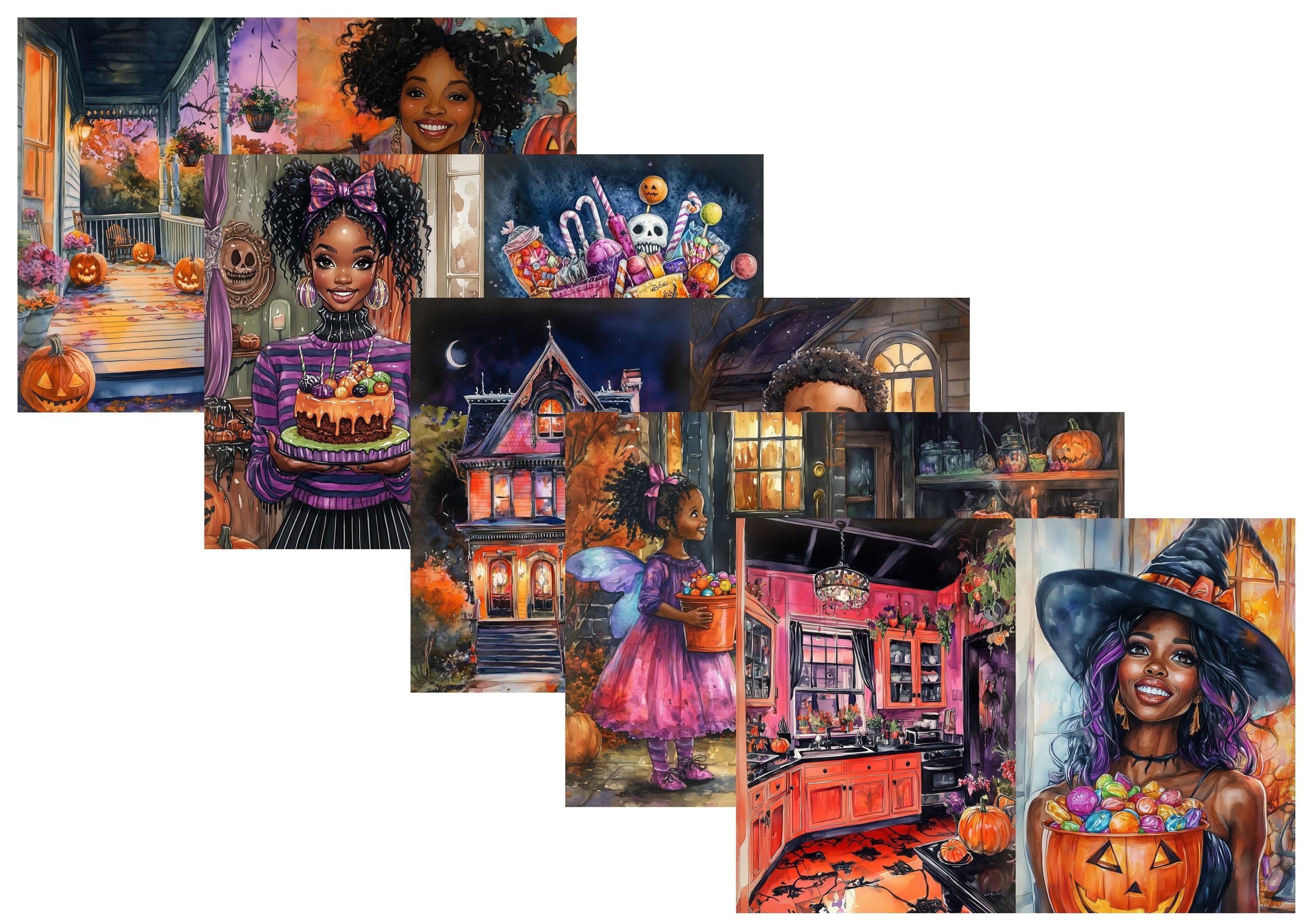 LovedbyGaby A4 journalpaper set Trick & treat