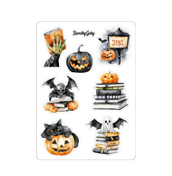 Pegatinas LovedbyGaby para la planificación de Halloween