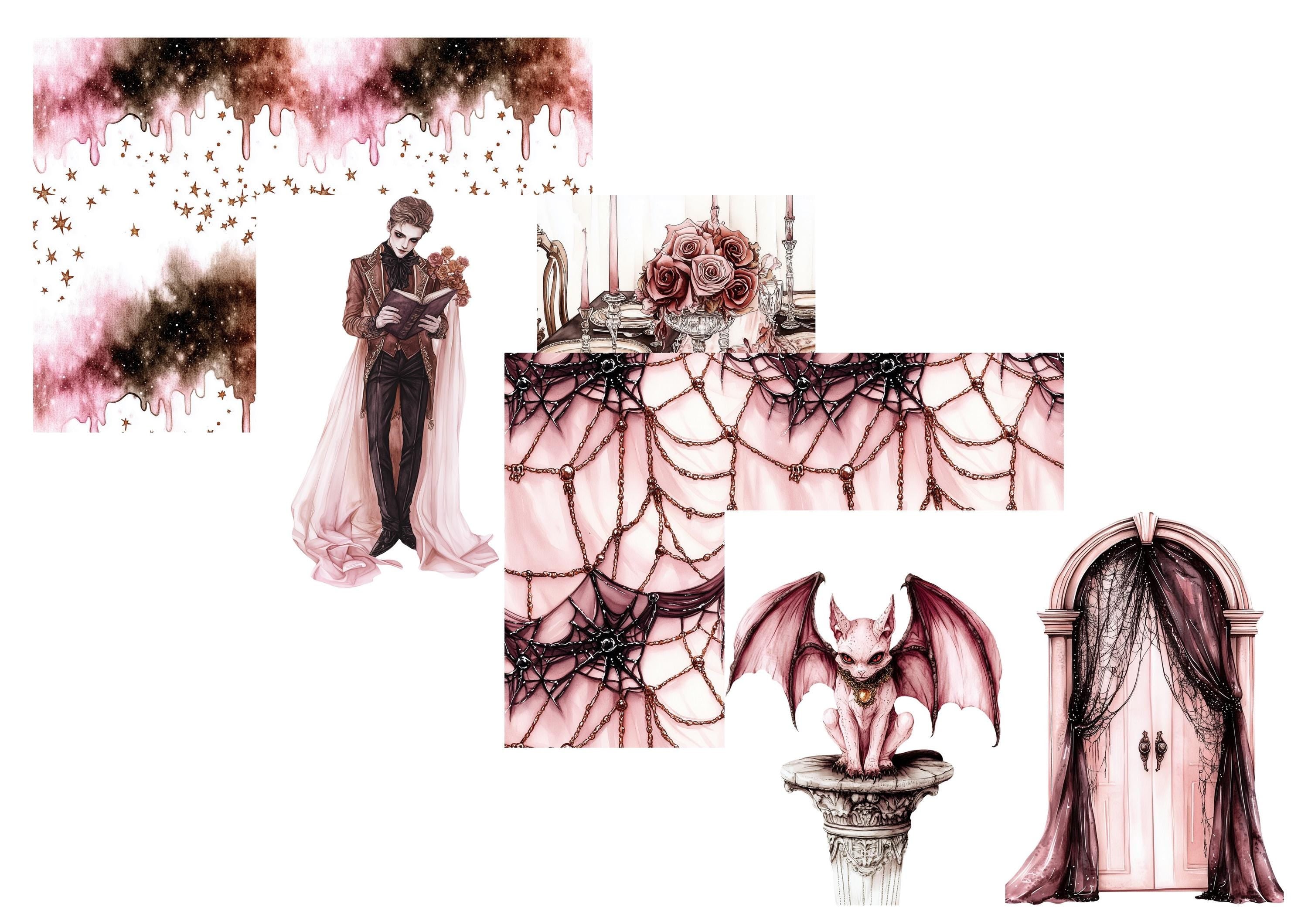 LovedbyGaby A4 journalpapier set Haunted mansion