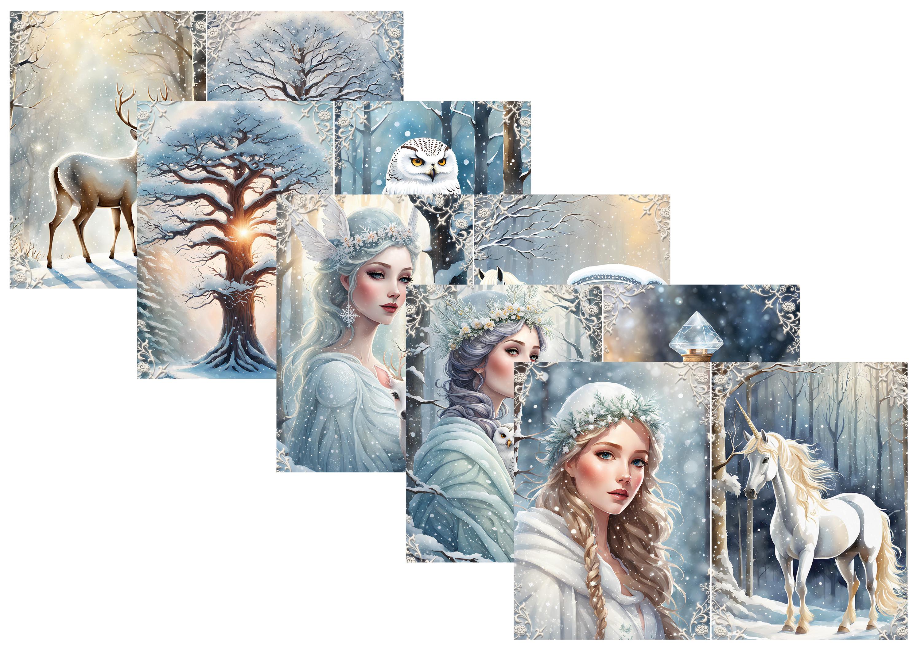 LovedbyGaby A4 journalpapier set Magic winter