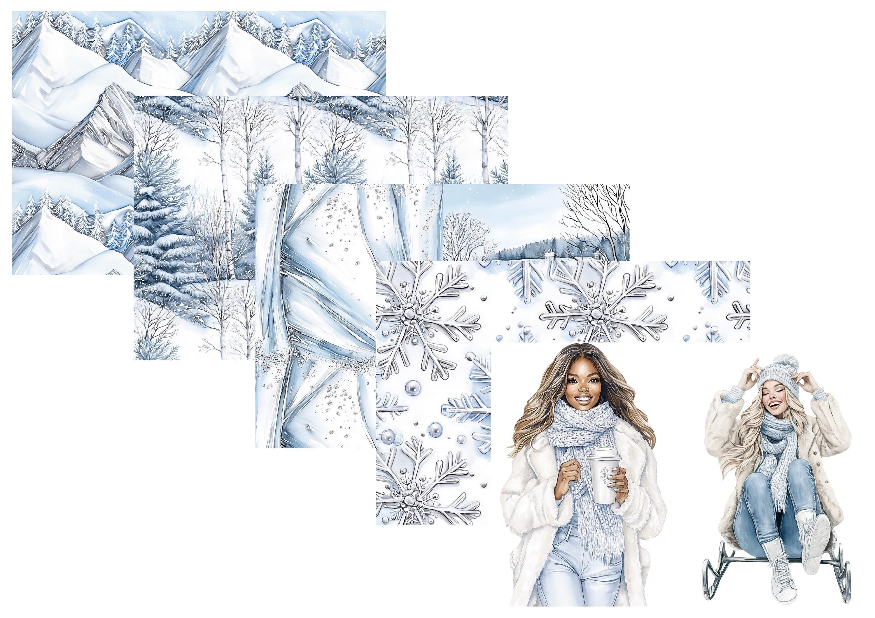 LovedbyGaby A4 journalpaper set Frosty