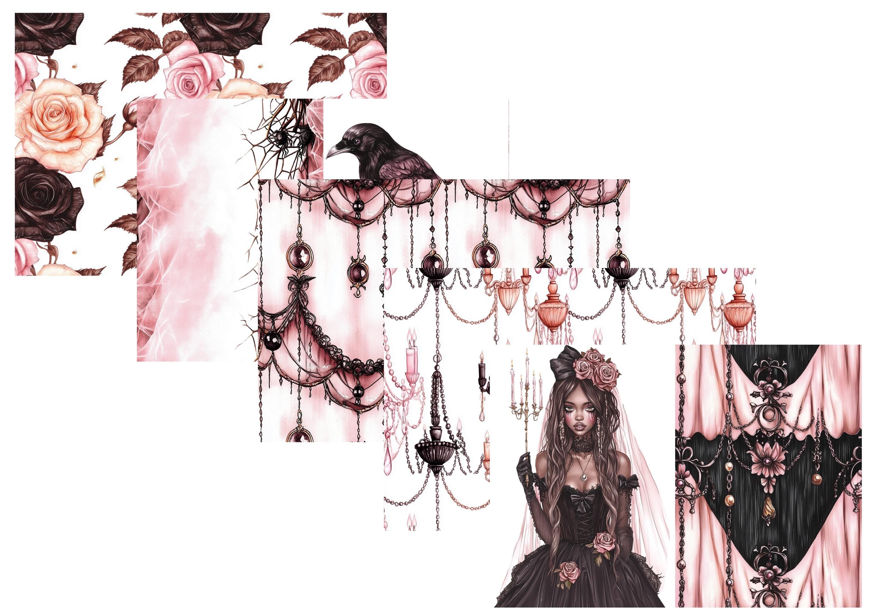 LovedbyGaby A4 journalpapier set Haunted mansion