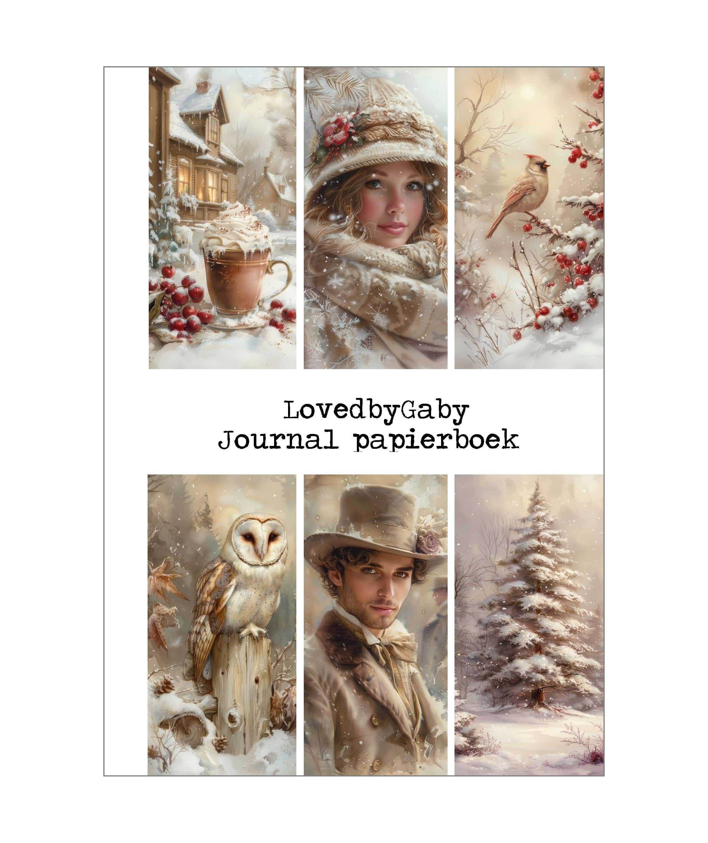 LovedbyGAby A5 journalpapier boek winter