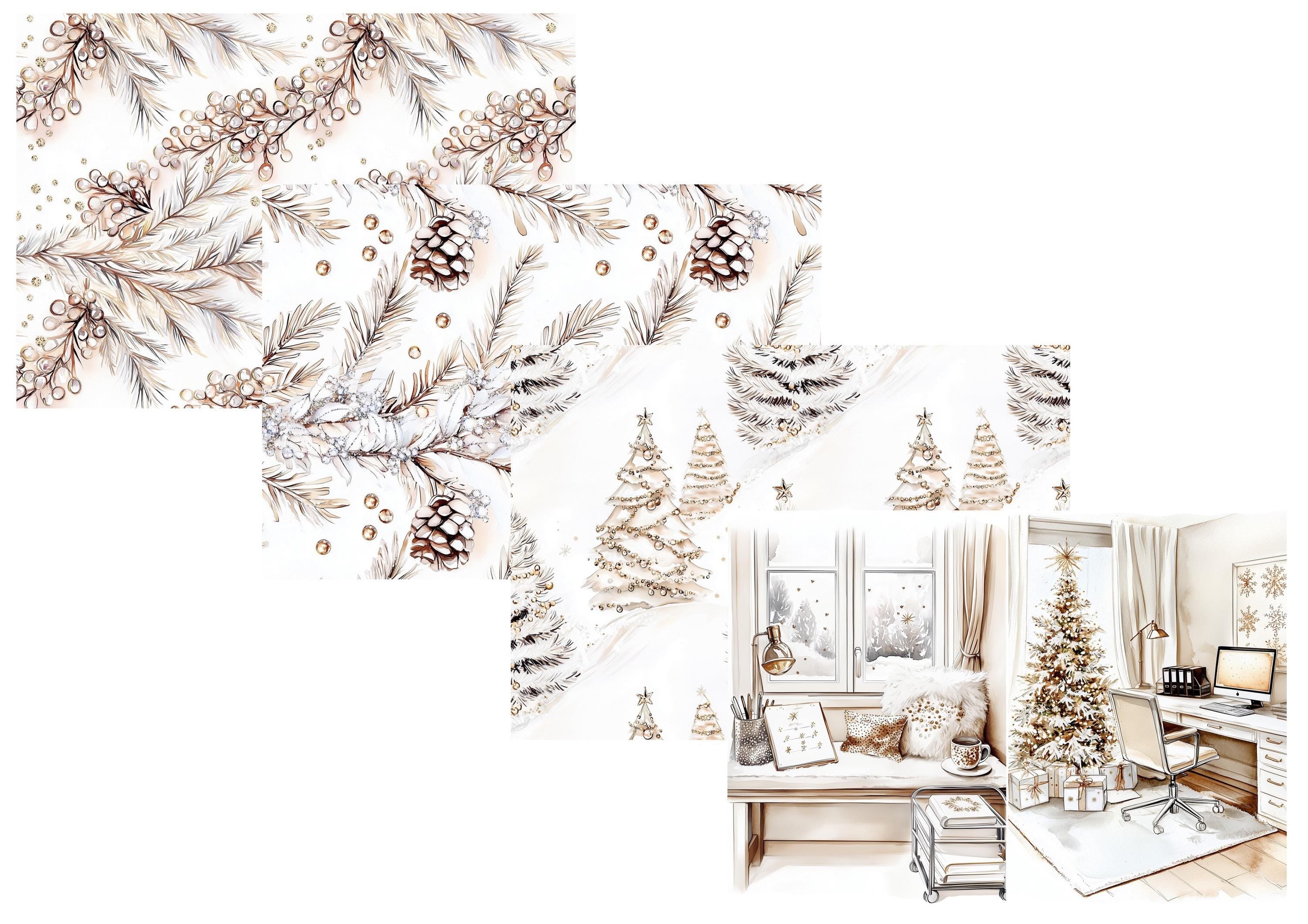 LovedbyGaby A4 journalpapier set Winterplan