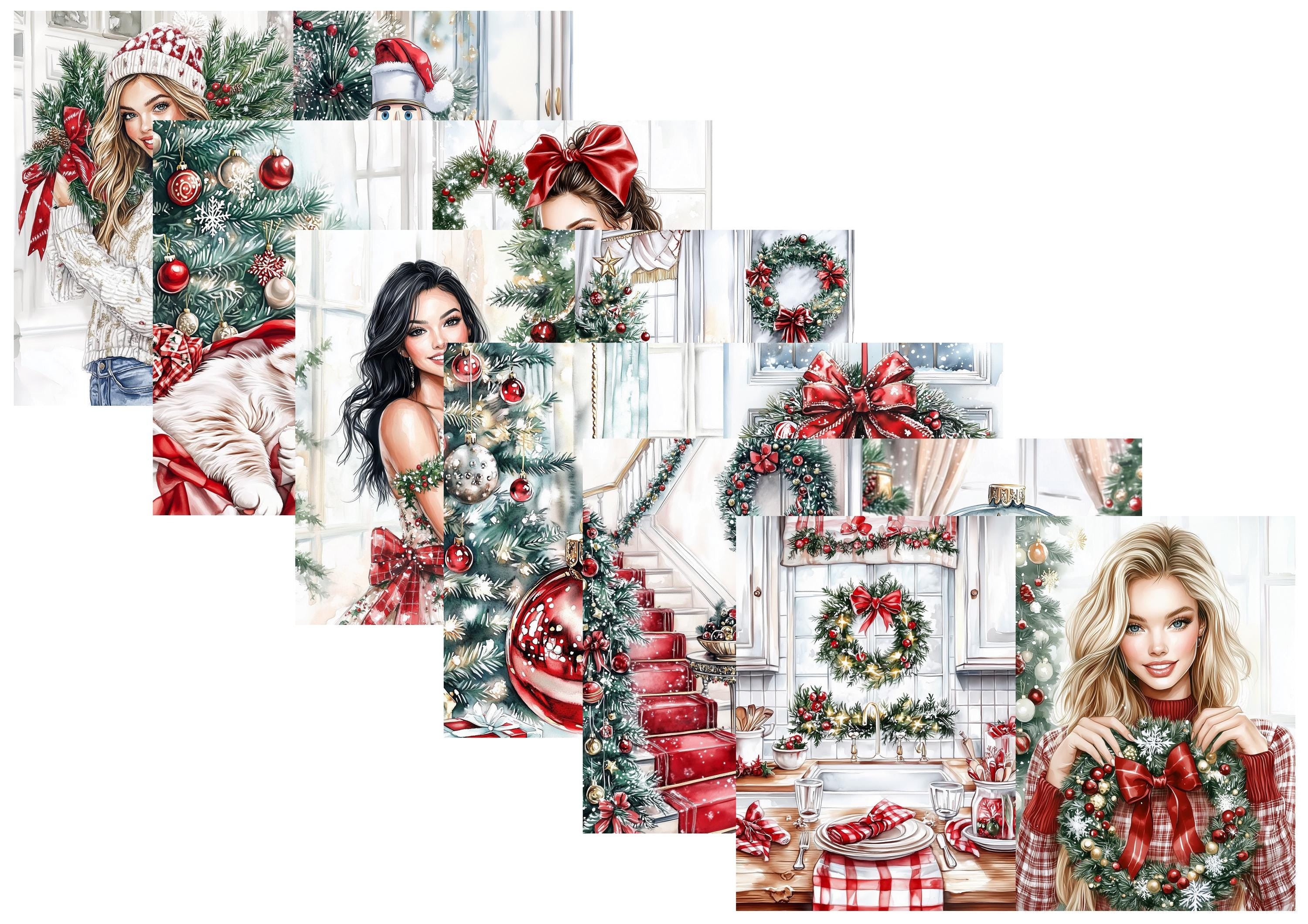 LovedbyGaby A4 journalpapier set Christmas Time