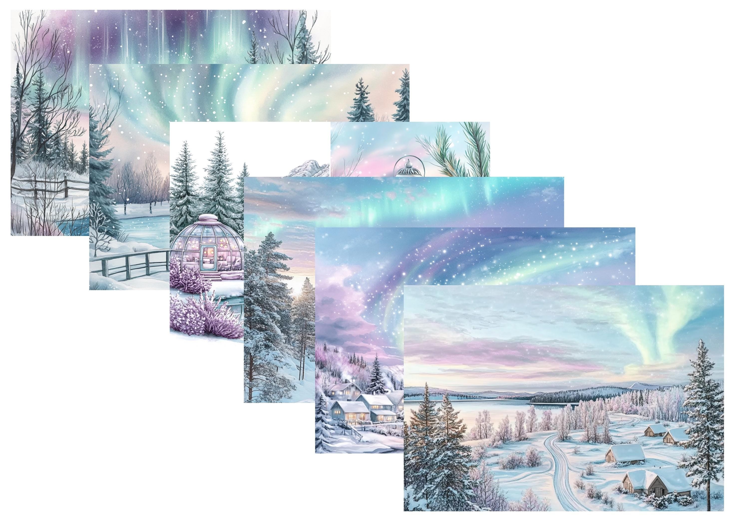 LovedbyGaby A4 journalpapier set Pastel winter