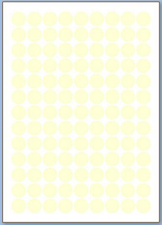 117 pastel colorcoding stickers