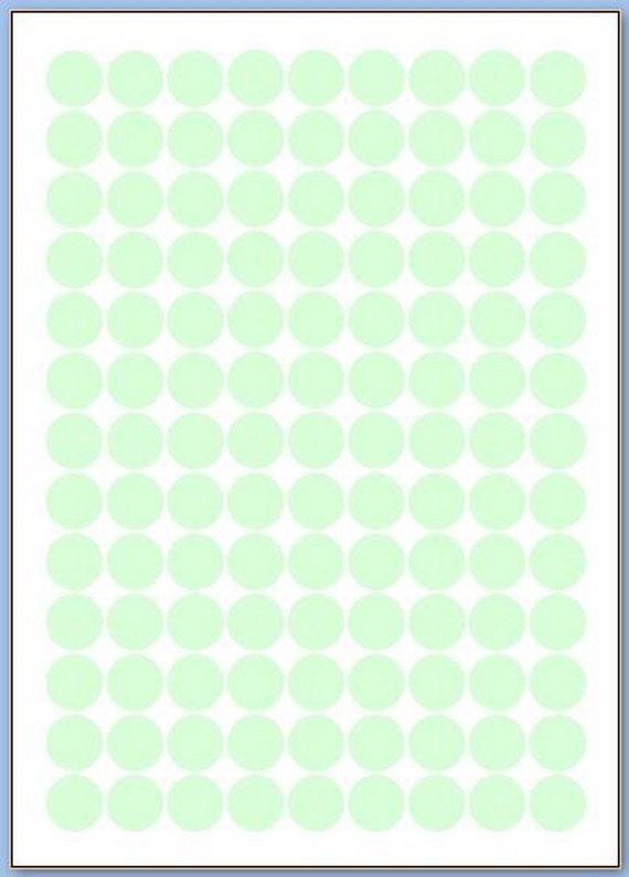 117 pastel colorcoding stickers