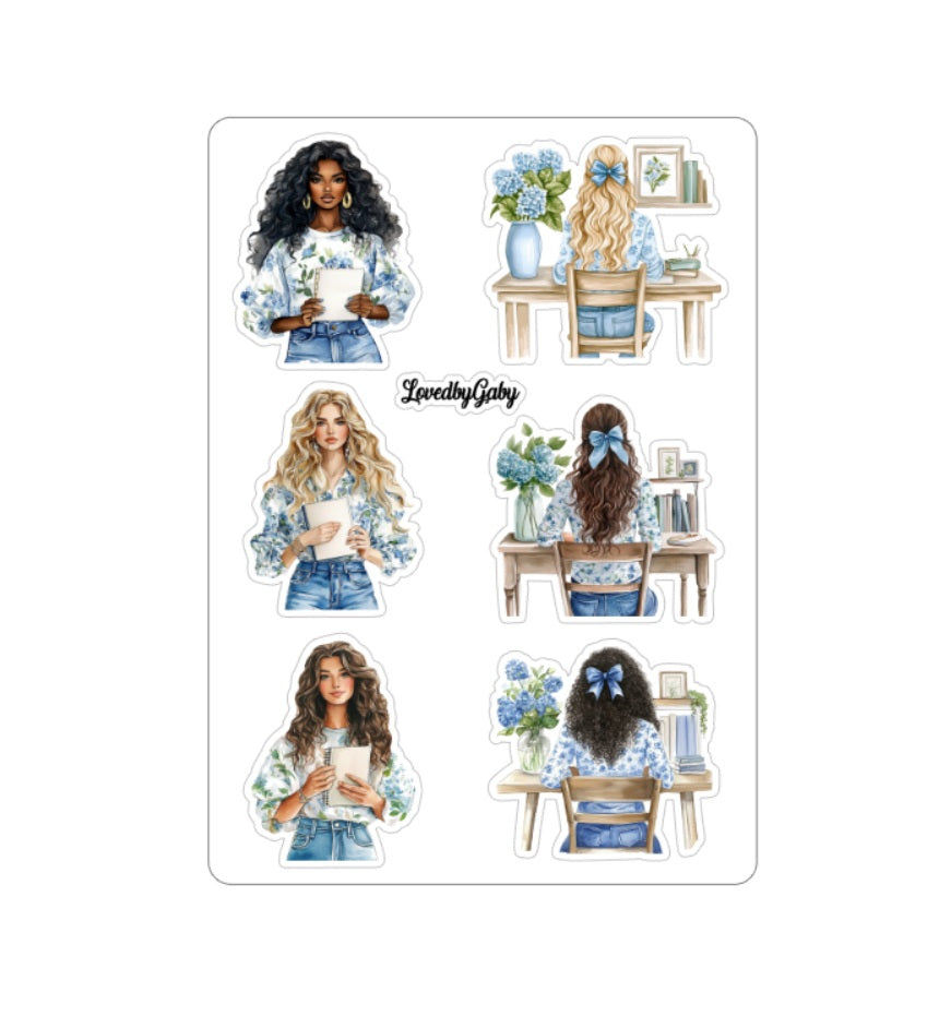 LovedbyGaby stickers "Journaling in jeans"